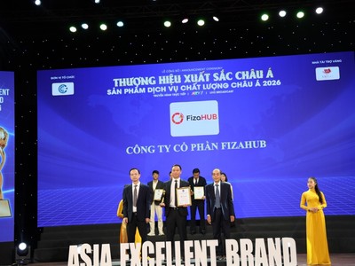 Ông Khổng Huy Quang – Tổng giám đốc FizaHUB nhận vinh danh tại “Thương hiệu Xuất sắc châu Á 2026”