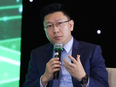 Ông Nguyễn Duy Linh, Tổng giám đốc Công ty cổ phần Chứng khoán Sài Gòn - Hà Nội (SHS). Ảnh: Dũng Minh