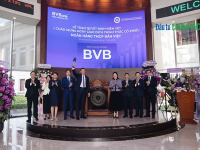 BVBank (BVB) chính thức niêm yết 640 triệu cổ phiếu trên sàn HOSE
