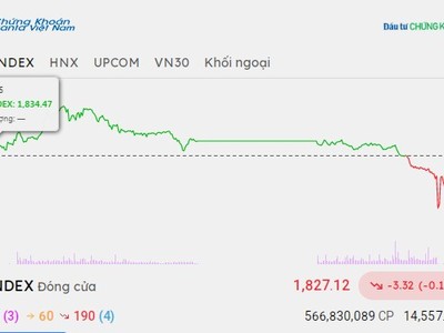 Phiên giao dịch chiều 9/9: Rung lắc mạnh, VN-Index giữ được vùng 1.820 điểm