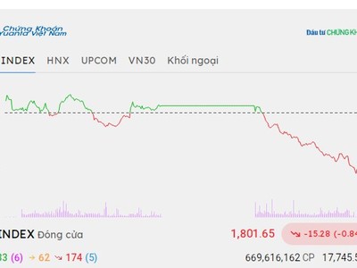 Nhóm Vingroup gây sức ép, VN-Index vẫn giữ được mốc 1.800 điểm