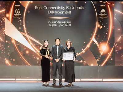 Dự án Khải Hoàn Imperial của Chủ đầu tư Khải Hoàn Land chiến thắng hạng mục “Best Connectivity Residential Development” – Dự án nhà ở có khả năng kết nối vượt trội tại PropertyGuru Vietnam Property Awards 2026.