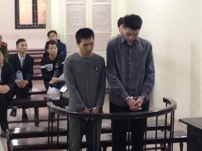 Các bị cáo tại tòa 