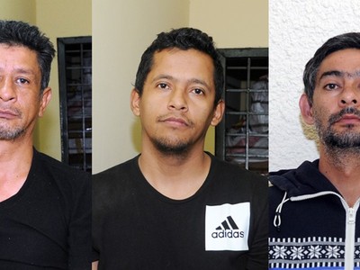 Các đối tượng bị bắt giữ.