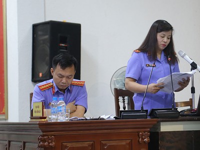 Đại diện Viện KSND phát biểu chiều 22/9.