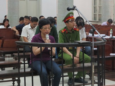 Bị cáo Châu Thị Thu Nga.