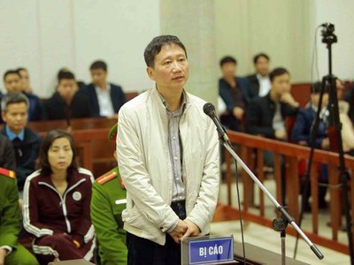 Bị cáo Thanh tại tòa. Ảnh TTXVN.