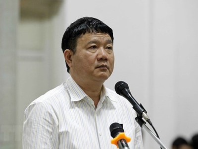 Ông Đinh La Thăng tại tòa sơ thẩm. Ảnh TTXVN.