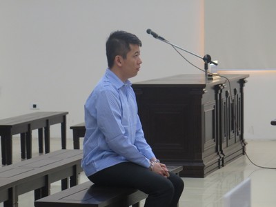 Bị cáo Minh tại tòa.