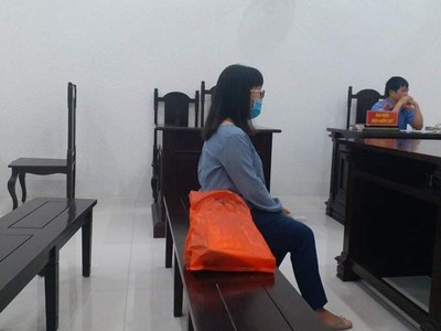 Bị cáo Giang tại tòa.