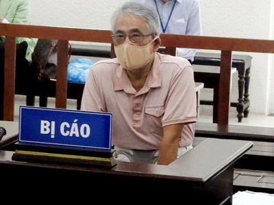 Bị cáo tại tòa.