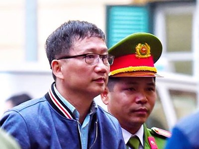 Trịnh Xuân Thanh tại phiên tòa năm 2018. Ảnh: Vietnamnet.