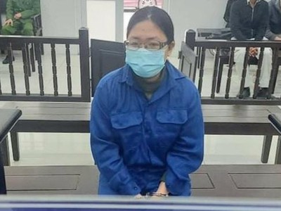 Bị cáo tại tòa.