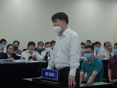 Ông Trương Quốc Cường tại tòa. 