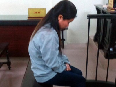 Bị cáo Mai tại tòa 