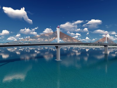 Phối cảnh cầu Cửa Hội