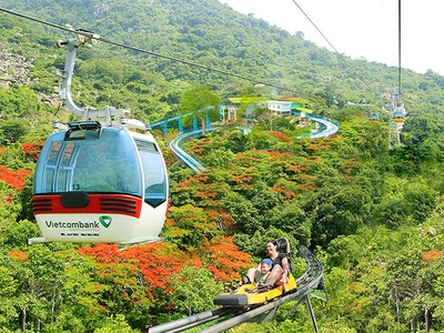 Tuyến cáp treo cũ và xe trượt ống tại Núi Bà Tây Ninh tạm dừng hoạt động