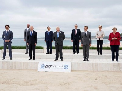 Hội nghị thượng đỉnh G7 năm 2021 tổ chức ở Cornwall (Anh). Nguồn: Reuters