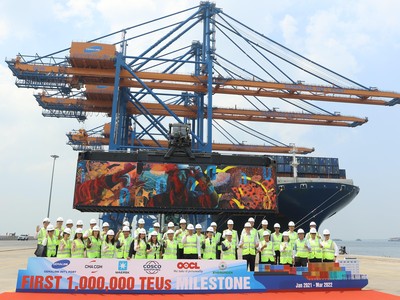 Cảng nước sâu Gemalink ghi dấu mốc 1 triệu Teu chỉ sau một năm đi vào hoạt động
