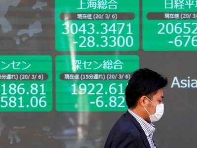 Chiến sự ở Ukraine và phong toả ở Trung Quốc kéo giảm 70% các cổ phiếu lớn nhất châu Á