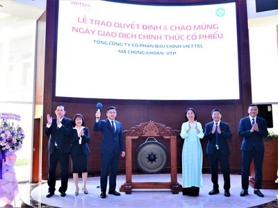 Cổ phiếu Viettel Post (VTP) tăng kịch trần với dư mua hơn 2,6 triệu cổ phiếu khi chào sàn HOSE