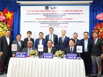 Nhà máy nước Bàu Bàng được đầu tư mở rộng với vốn vay 12 triệu USD từ ADB, JICA