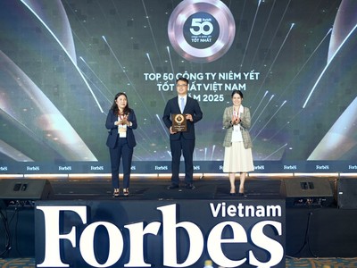 FPT Retail được vinh danh trong “Top 50 công ty niêm yết tốt nhất 2025” của Forbes Việt Nam.