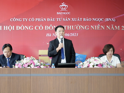 ĐHĐCĐ Bảo Ngọc (BNA) 2023: Trả cổ tức 20% bằng cổ phiếu, Công ty Quản lý quỹ đầu tư NTP sẽ nắm tới 38% cổ phần
