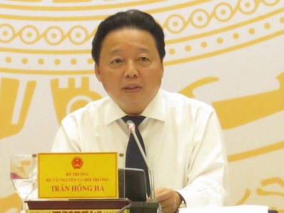 Bộ trưởng Bộ Tài nguyên và Môi trường Trần Hồng Hà.