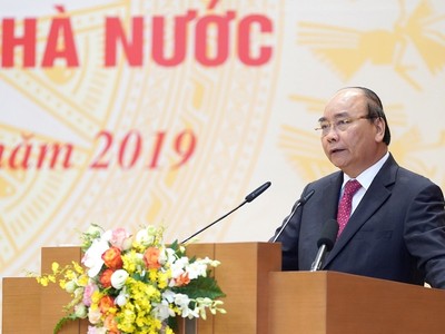 Thủ tướng Nguyễn Xuân Phúc phát biểu tại Hội nghị đổi mới, nâng cao hiệu quả hoạt động của doanh nghiệp nhà nước năm 2019