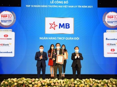 MB khẳng định uy tín, vị thế thương hiệu hàng đầu năm 2021