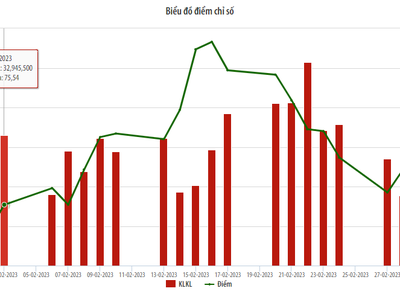 Thanh khoản trên thị trường UPCoM giảm nhẹ trong tháng 2/2023