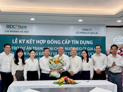 BIDC hợp tác tài trợ vốn cho CTCP CF Gia Lai