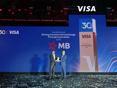 MB nhận bốn giải thưởng danh giá từ Visa