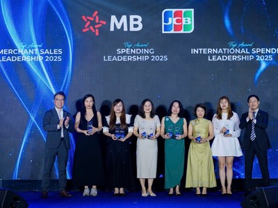 MB nhận 09 giải thưởng danh giá từ JCB