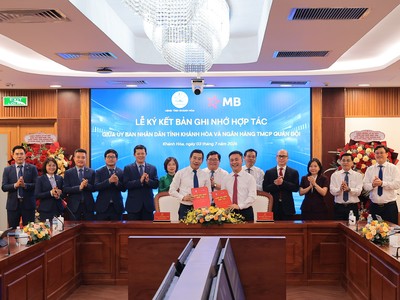 MB và UBND tỉnh Khánh Hòa ký kết Bản ghi nhớ hợp tác