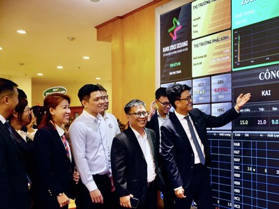 Ngày 9/9, 750 triệu cổ phiếu KAI của Công ty Cổ phần Chứng khoán Kafi chính thức giao dịch trên UPCoM với giá tham chiếu 15.000 đồng/cổ phiếu.