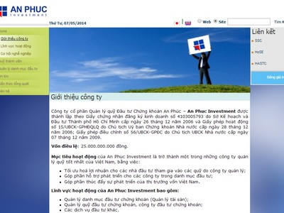 Quản lý quỹ An Phúc không có doanh thu nghiệp vụ trong Quý I