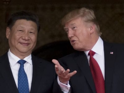 Chủ tịch Trung Quốc Tập Cận Bình và Tổng thống Mỹ Donald Trump. Ảnh: AFP.