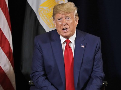 Tổng thống Mỹ Donald Trump tại cuộc họp ngày 23/9. Ảnh: AP.