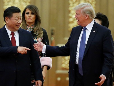 Chủ tịch Trung Quốc Tập Cận Bình và Tổng thống Mỹ Donald Trump. Ảnh: Reuters.