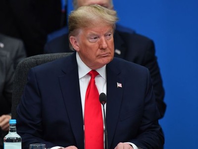 Tổng thống Mỹ Donald Trump tại cuộc họp của các nhà lãnh đạo NATO hôm 4/12. Anh4: AFP.