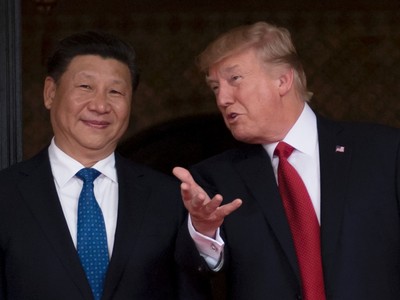 Chủ tịch Trung Quốc Tập Cận Bình và Tổng thống Mỹ Donald Trump. Ảnh: AFP.