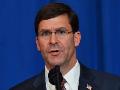 Bộ trưởng Quốc phòng Mỹ Mark Esper. Ảnh: AFP.