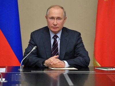 Tổng thống Nga Vladimir Putin gửi thông điệp đến người dân hôm 25/3. Ảnh: TASS.