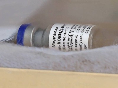 Vắc-xin phòng ngừa Covid-19 của Nga. Ảnh: Bộ Quốc phòng Nga.