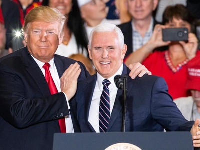 Tổng thống Mỹ Donald Trump và Phó Tổng thống Mỹ Mike Pence.