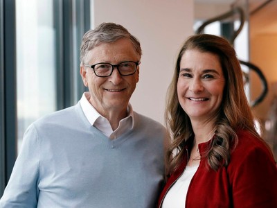 Bill Gates và bà Melinda Gates. Ảnh: AP.