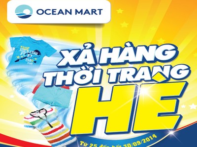 Giảm giá gần 50% hàng thời trang tại Ocean Mart