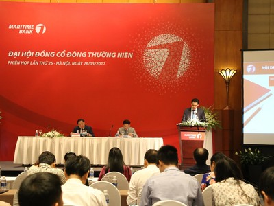 ĐHĐCĐ Maritime Bank: Thông qua đề xuất trả cổ tức 5%, một thành viên HĐQT xin rút